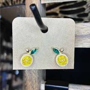 Elegant Citrus-Inspired Earrings